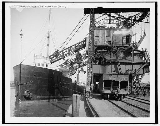 Hoover and Mason clam shell hoists, Cleveland, Ohio