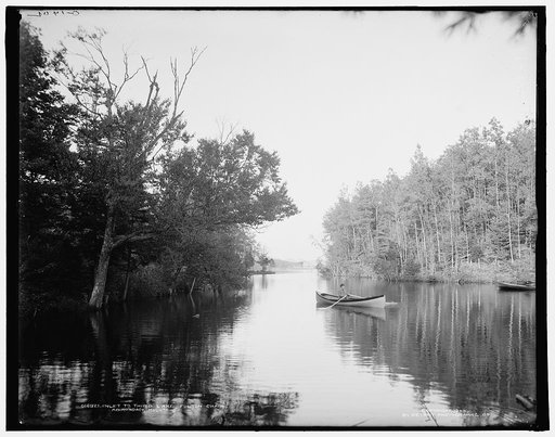 Inlet to Third Lake, Fulton Chain, Adirondack Mountains