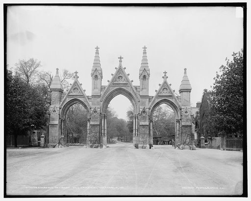 Entrance to Crown Hill Cemetery, Indianapolis, Ind.