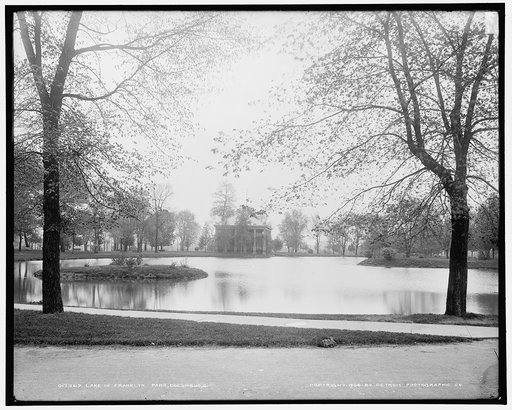 Lake in Franklyn [i.e. Franklin] Park, Columbus, O[hio