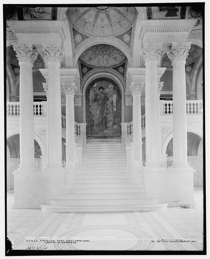 Stairway from east corridor, Library of Congress