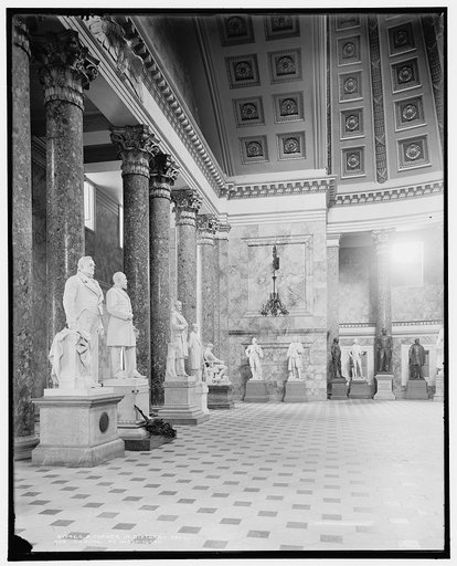 A Corner in Statuary Hall, Capitol at Washington