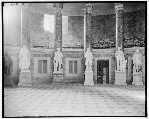 View in Statuary Hall, the Capitol at Washington