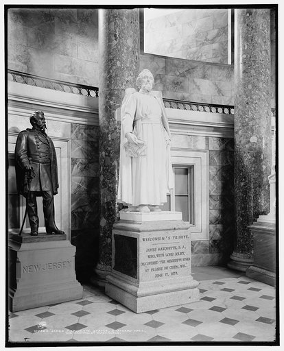 James [i.e. Jacques] Marquette statue, Statuary Hall, the Capitol at Washington