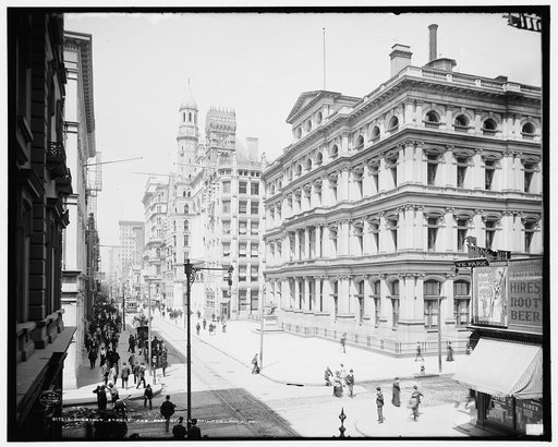 Chestnut Street and post office, Philadelphia, Pa.