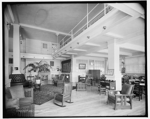 Foyer and lunch room, Natural Food Conservatory, Niagara, N.Y.