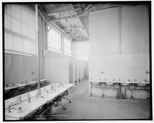 A Toilet room, Natural Food Conservatory, Niagara, N.Y.