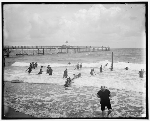 Surf bathing, Palm Beach, Fla.