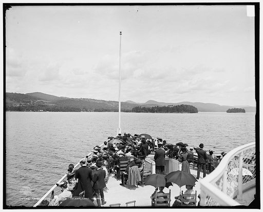 Approaching Green Island, Lake George, N.Y.
