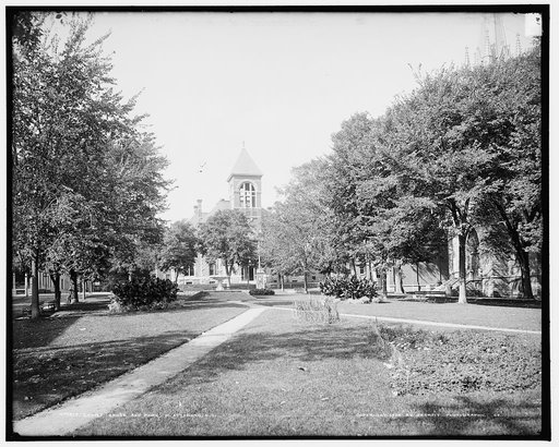 Court house and park, Plattsburg, N.Y.