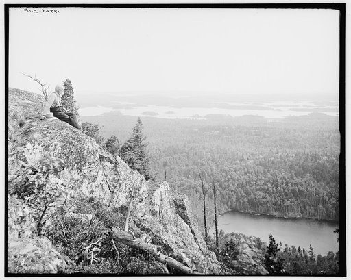 Whitefish and McGregor's bays from Mt. Arabella, Georgian Bay, Ontario