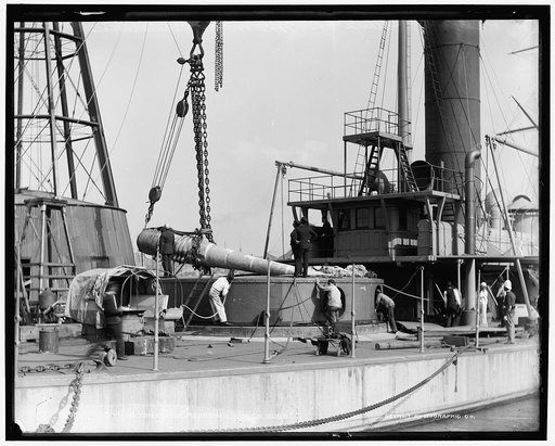 U.S.S. Miantonomoh, mounting 10-inch guns