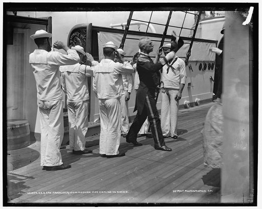 U.S.S. San Francisco, Commodore Fife coming on board
