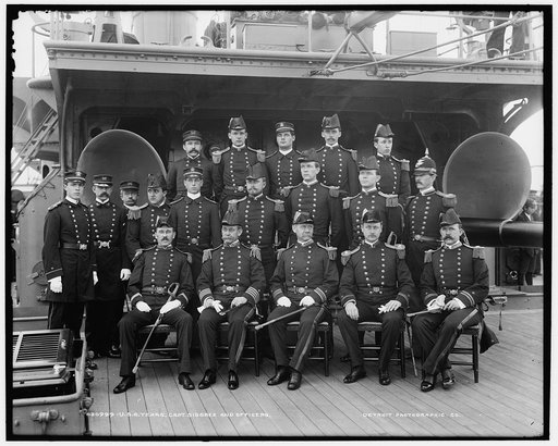 U.S.S. Texas, Capt. Sigsbee and officers