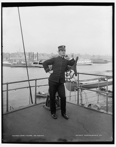 U.S.S. Texas, an ensign