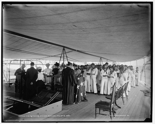 U.S.S. Texas, divine service