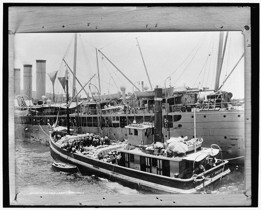 U.S.S. Yale, loading stores