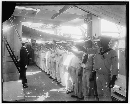 U.S.S. Brooklyn, revolver drill