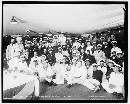 Officers of Russian fleet, Columbian Naval Review, 1892 [i.e. 1893