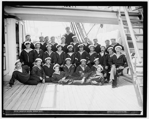 Group of sailors, Russian navy
