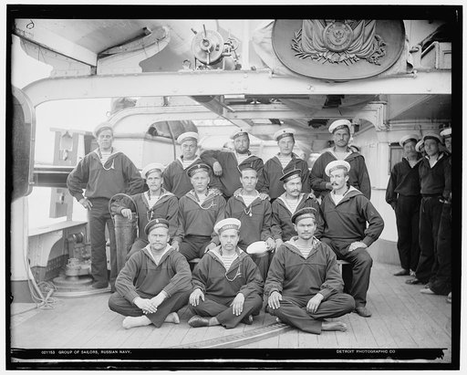 Group of sailors, Russian navy