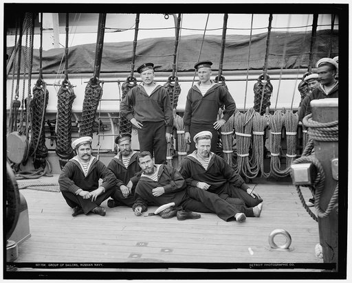 Group of sailors, Russian navy