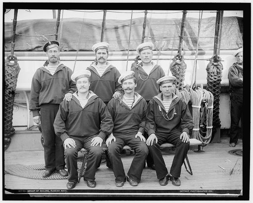 Group of sailors, Russian navy