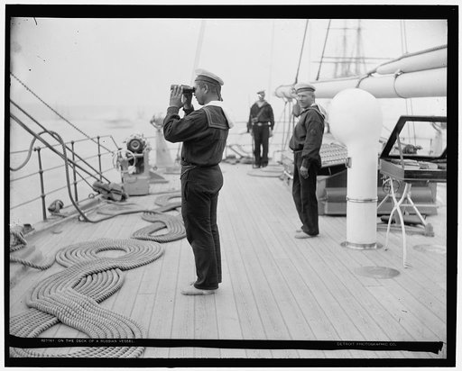 On the deck of a Russian vessel