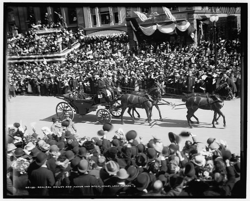 Admiral Dewey and Mayor Van Wyck, Dewey Land Parade