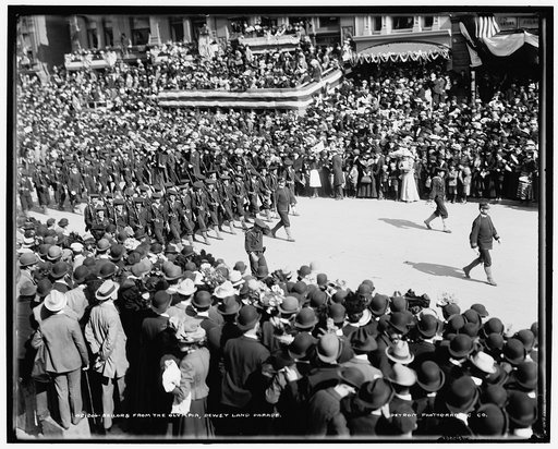 Sailors from the Olympia, Dewey Land Parade