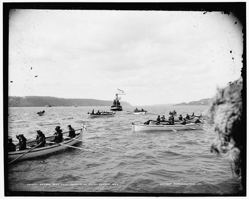 Before boat race, Columbian Naval Review, 1892 [i.e. 1893
