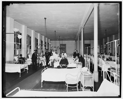 A Ward in Brooklyn Navy Yard Hospital