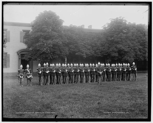 Marines at Brooklyn Navy Yard