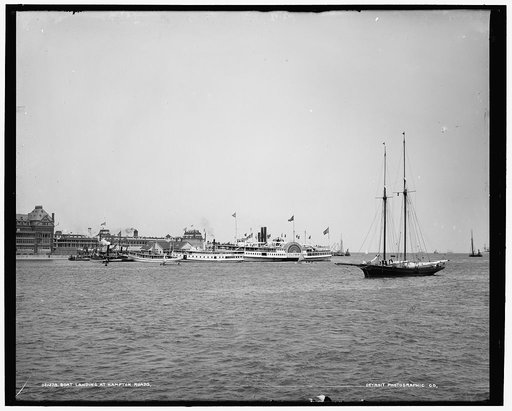 Boat landing at Hampton Roads