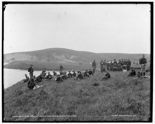 Boys of the 71st N.Y. at Montauk Point after return from Cuba