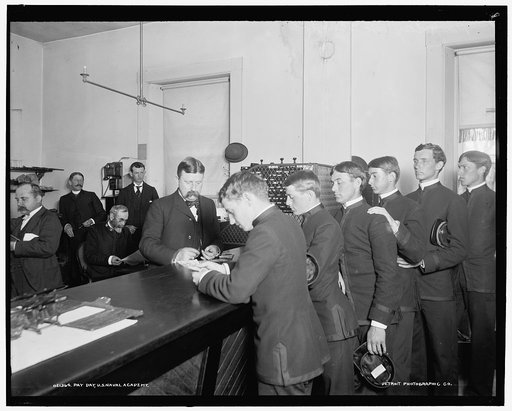 Pay day, U.S. Naval Academy