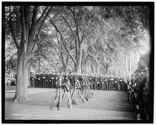 At ease, battalion drill, U.S. Naval Academy
