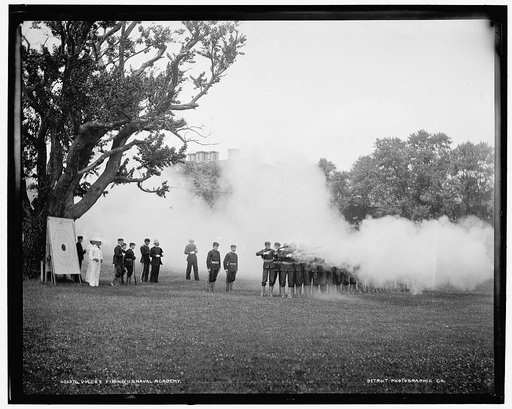 Volley firing, U.S. Naval Academy