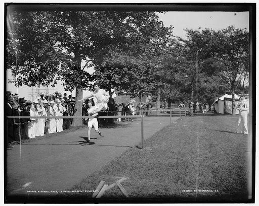 A Hurdle race, U.S. Naval Academy field day