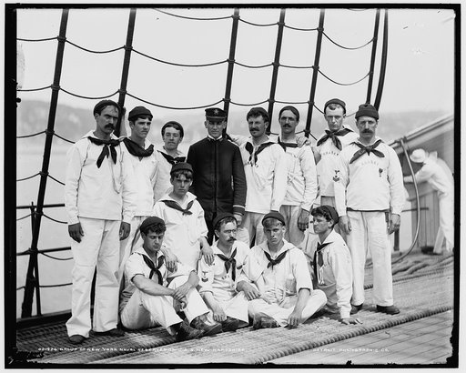 Group of New York Naval Reserves on U.S.S. New Hampshire