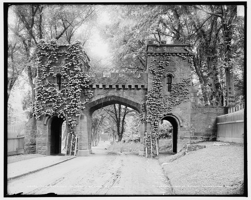 Main entrance to cemetery, Springfield, Mass.