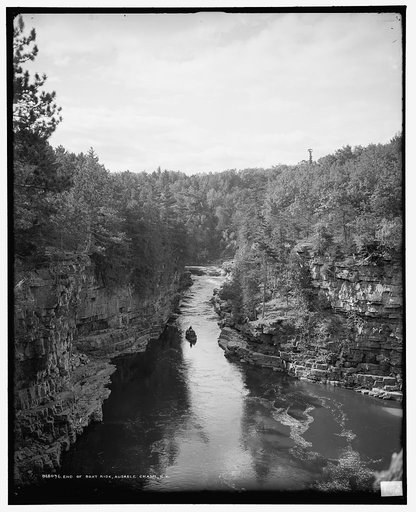 End of boat ride, Ausable Chasm, N.Y.