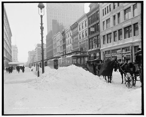 Blockaded cars on 23rd St., New York