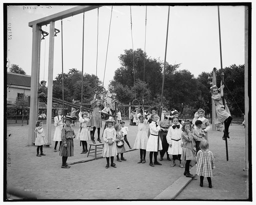 Girls' playground, Harriet Island, St. Paul, Minn.