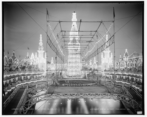 Night in Luna Park, Coney Island, N.Y.