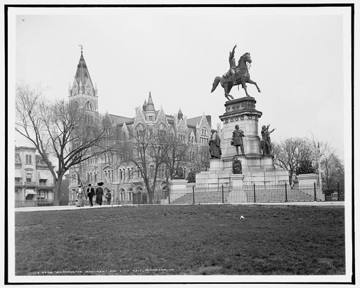 Washington Monument and City Hall, Richmond, Va.