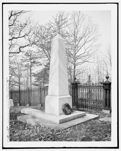 Tomb of Thomas Jefferson, Monticello, Charlottesville, Va.