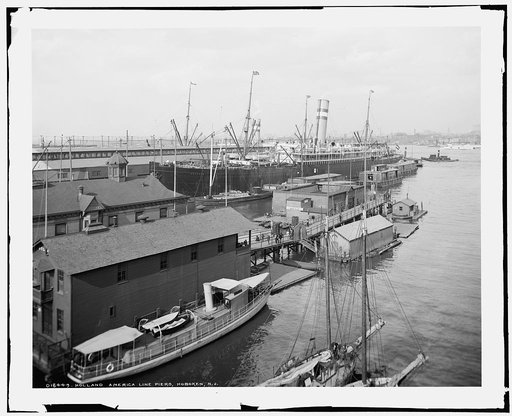 Holland America line piers, Hoboken, N.J.