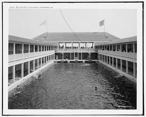 Bathing pool in the casino, Palm Beach, Fla.