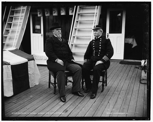 Secretary of the Navy Herbert and Comm. Phythian